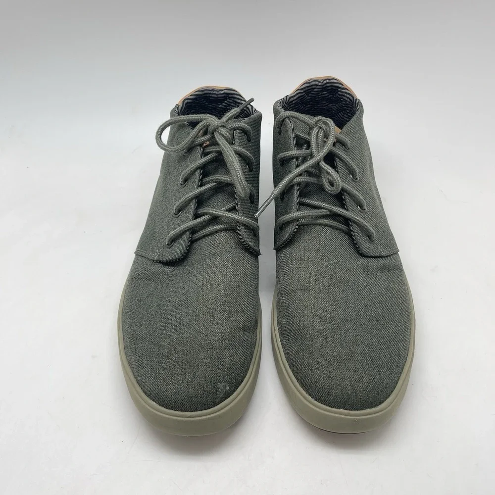 Olukai Nana Hele Wai'apo‎ Chukka Boots Mens 9 US Green Canvas Comfort Sneakers